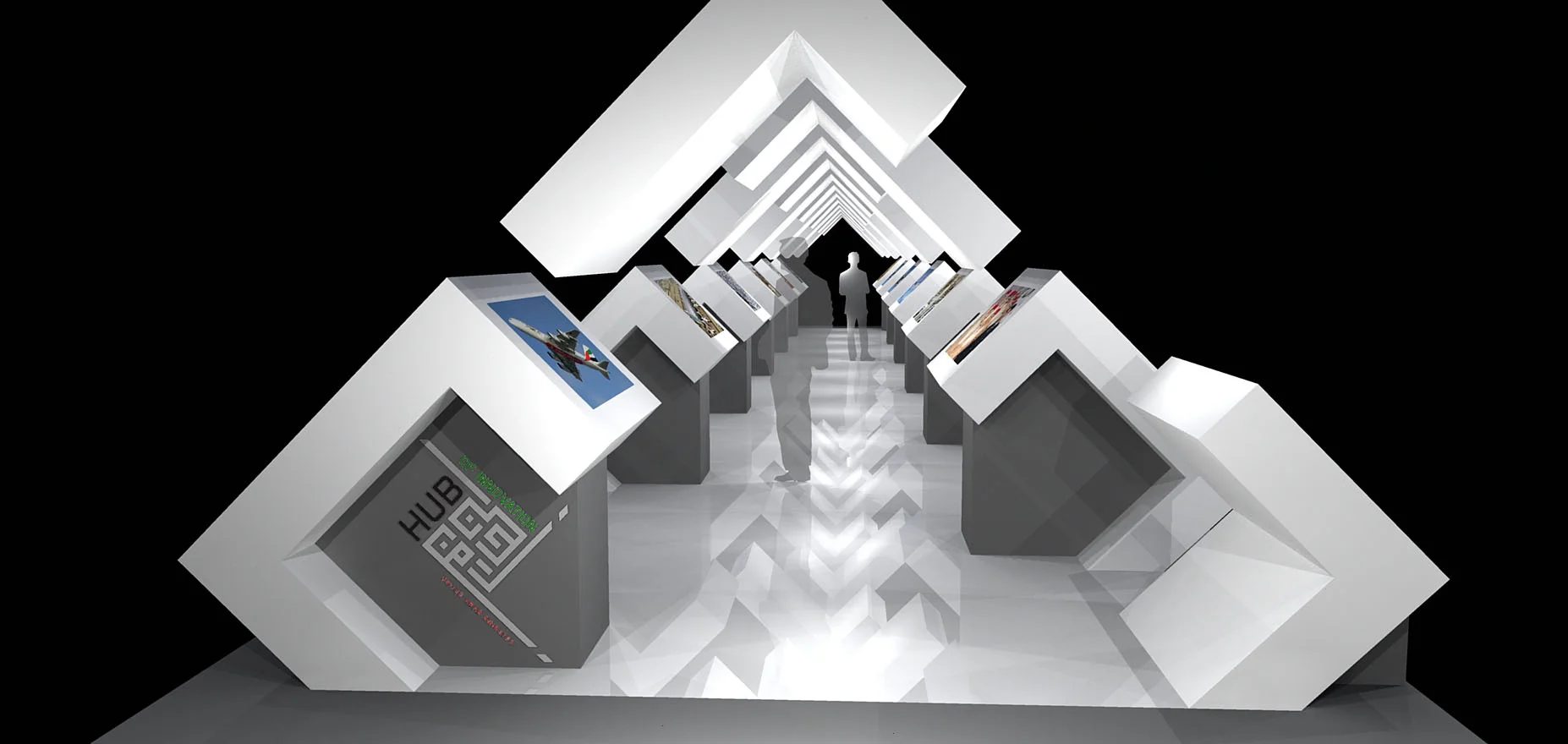Immersive branded exhibition environment